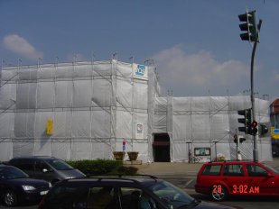 Volksbank, Hildesheim, 2005 - 3500qm Strukturbetonreinigung im JOS-Verfahren